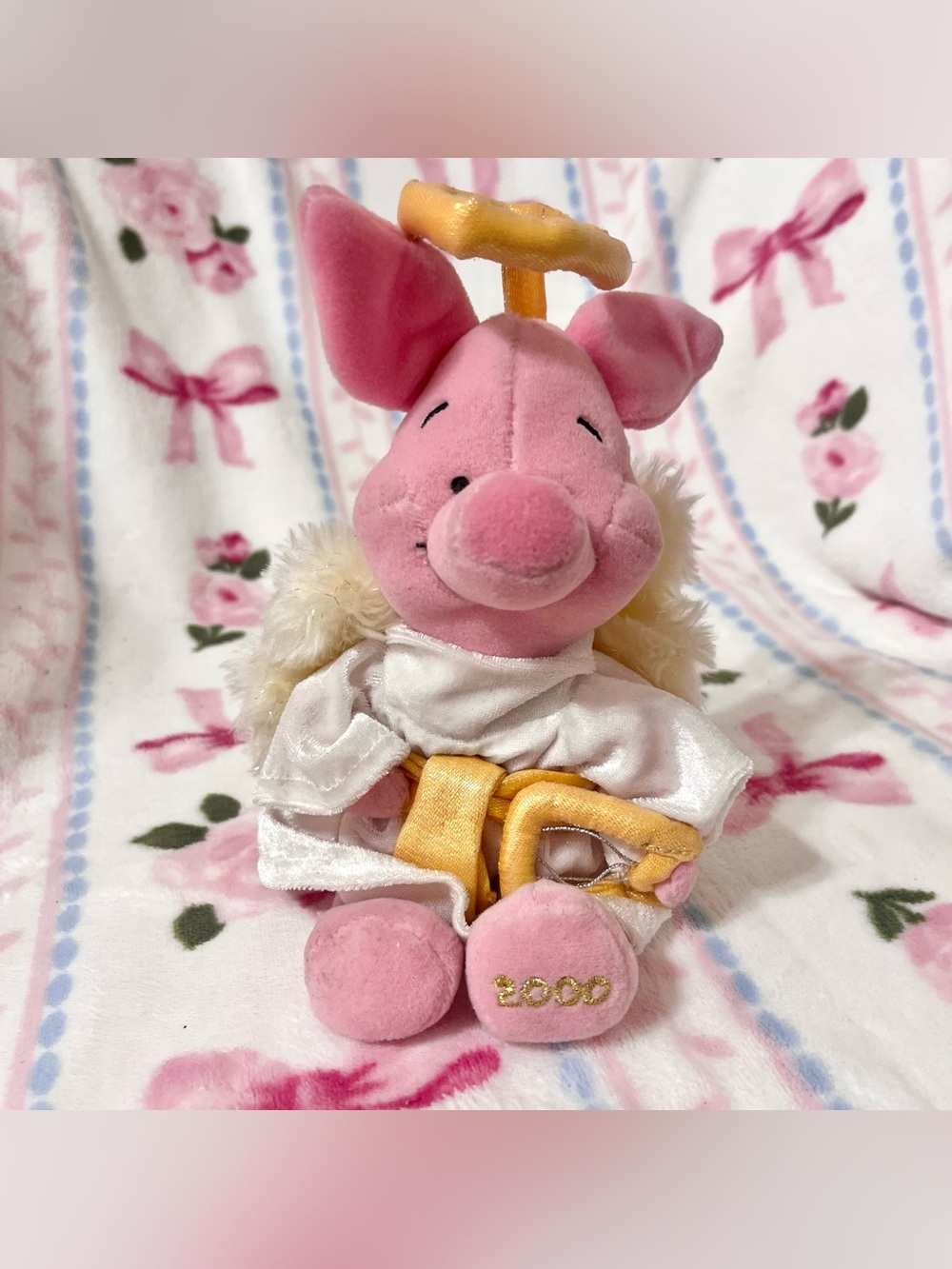 Disney Winnie the Pooh Angel Piglet Plush Stuffed Toy